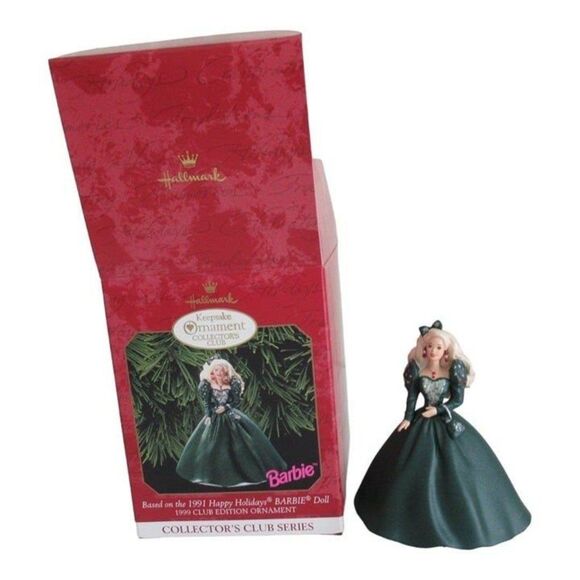 Barbie Hallmark Keepsake Ornament Collector’s Club Series – Lot of 5 - Picture 7 of 8